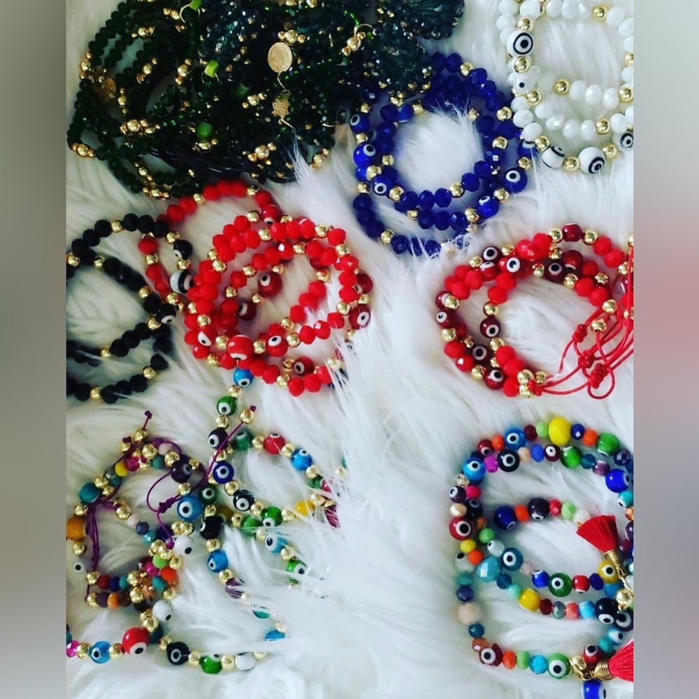 Individual evils eye hand made bracelets